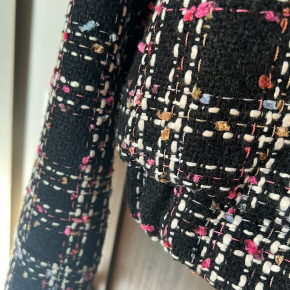 FATE Tweed Bomber Jacket/Coast - VICI - Black & Multicolor - Picture 8 of 10